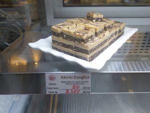 Peanut cake at Zdrawo Slatko in Belgrade