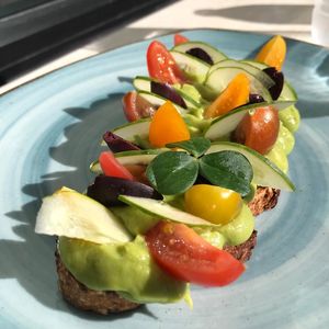 Vegan avocado toast  at kuten inclusive kitchen in North Miami Beach