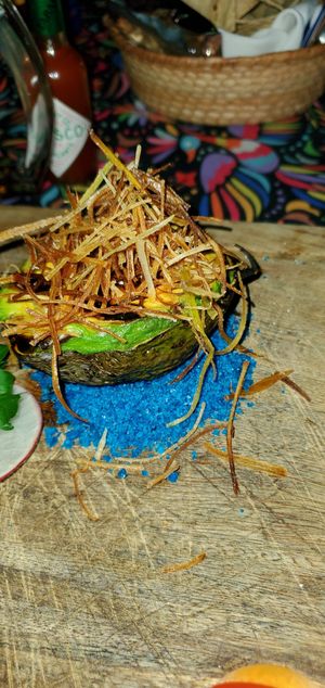 Grilled avocado at La Galeria in Cabo San Lucas