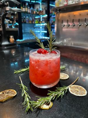 Strawberry Margarita at La Galeria in Cabo San Lucas
