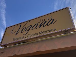 Welcome! at Just Vegana in Fontana