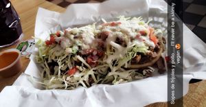 Sopes at Just Vegana in Fontana