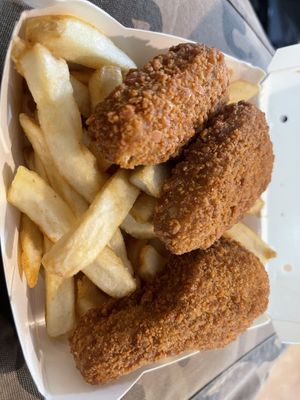 Chicken and chip snack box   at Lord of the Fries in Brunswick
