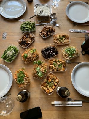 Most of thier vegan dishes. July 2019 at Lao Lao in Stockholm