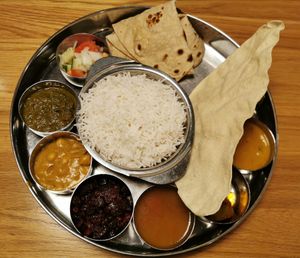 Vegan thali at Saravanaa Bhavan - Sankt Eriksgatan in Stockholm