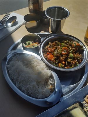 Vegan manchurian at Saravanaa Bhavan - Sankt Eriksgatan in Stockholm