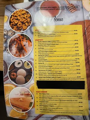 Menu  at Saravanaa Bhavan - Sankt Eriksgatan in Stockholm