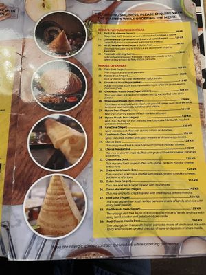 Menu  at Saravanaa Bhavan - Sankt Eriksgatan in Stockholm