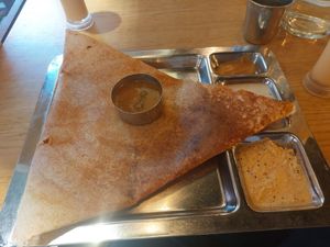 Dosa picante at Saravanaa Bhavan - Sankt Eriksgatan in Stockholm