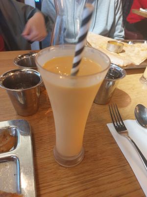 Mango lassi, muy recomendable at Saravanaa Bhavan - Sankt Eriksgatan in Stockholm