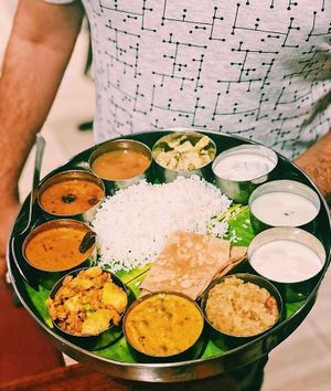 South indian Thali ! My favourite. at Saravanaa Bhavan - Sankt Eriksgatan in Stockholm