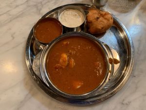 Mini Idli and Vada at Saravanaa Bhavan - Sankt Eriksgatan in Stockholm