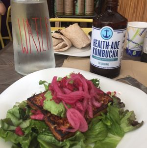 Kimchi Tofu and Breakfast Burrito at Nyack Main Essentials in Nyack