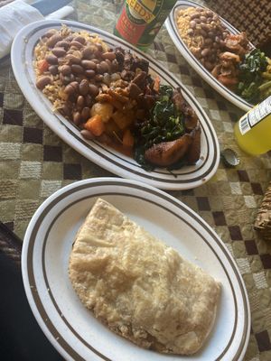 The patties were fire!!!! Everything was blazin!!!🔥🔥🔥💯💯💯💪🏾💪🏾💪🏾😁😁😁😁 definitely coming back its one of my favorite spots now for sure! at Nyack Main Essentials in Nyack