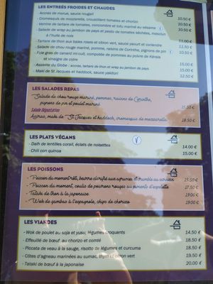 vegan dishes 07/2019 at Le Globe in Quimper