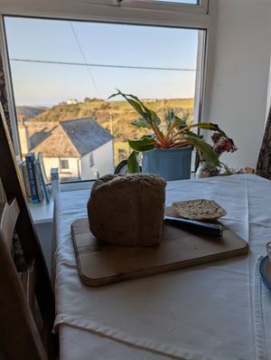 Fresh bread at Michael House in Tintagel