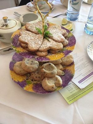 Lavender etc cookies  at Pinecone Cottage Tea House in Downers Grove