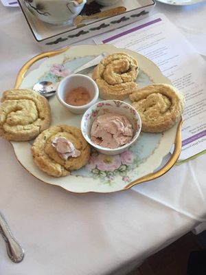Scones  at Pinecone Cottage Tea House in Downers Grove