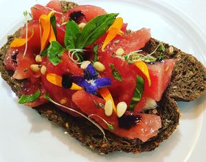 bruschetta estivale at Cha Cuisine in Laval