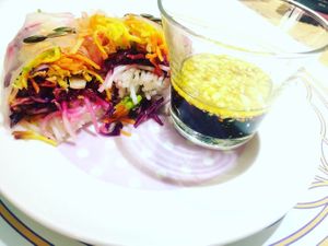 rouleaux de printemps arc-en-ciel at Cha Cuisine in Laval