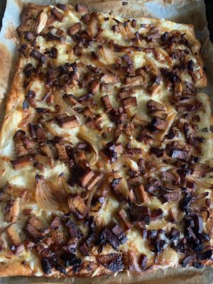 Flammekuech at Cha Cuisine in Laval