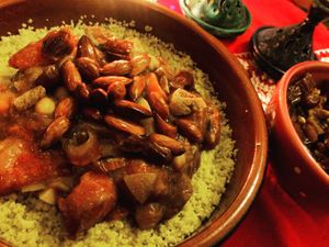 Couscous de légumes locaux et fruits secs at Cha Cuisine in Laval