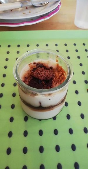 Vegan tiramisu  at Cha Cuisine in Laval