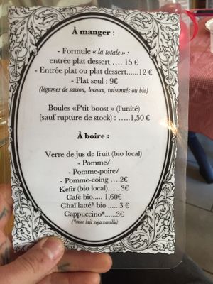 Menu at Cha Cuisine in Laval
