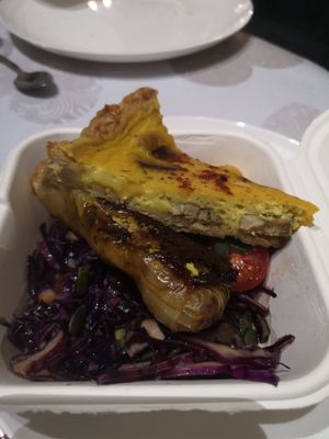 Quiche vegan at Cha Cuisine in Laval