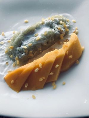 Mango sticky rice at Avantika in Panama City