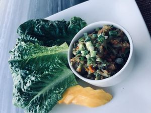 Vegetable lettuce wraps at Avantika in Panama City