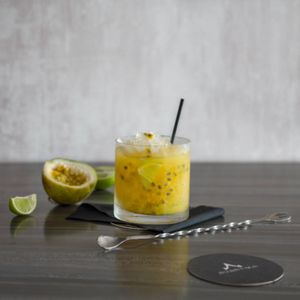 passion fruit cocktail at Avantika in Panama City
