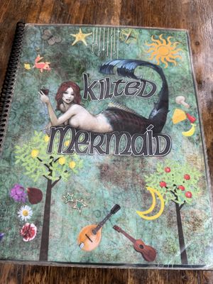 The menu  at Kilted Mermaid in Vero Beach