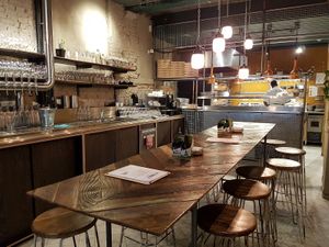 downstairs area at the back at Otomat in Brussels