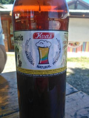 Ofrecen además esta riquísima bebida probiotica con frutos de la zona at Cocina con Vida in El Bolson