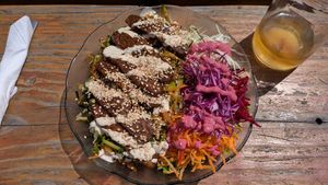 Tempeeeeh at Cocina con Vida in El Bolson