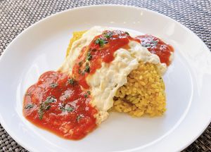 Curry Omelet  at Oribio in Tottori