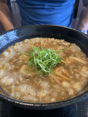 Kimchi ramen!!! A must try!!  at Oribio in Tottori