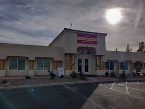 Outside at Govinda's Cafe in Las Vegas