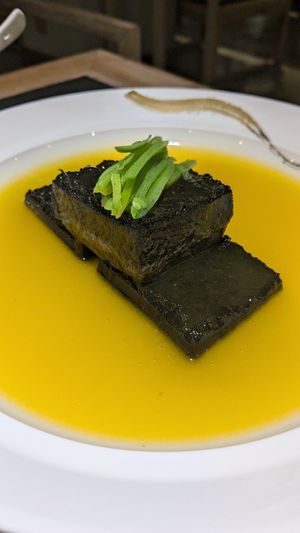 Black tofu at Tian Su Wu Jie in Xian