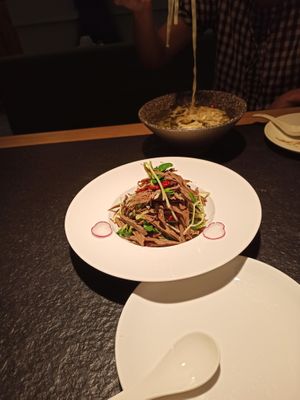 Black tofu strips at Tian Su Wu Jie in Xian