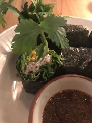 Vegan rolls  at Rosy in Tokyo
