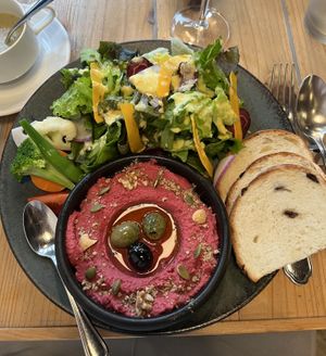 Hummus bread   at Rosy in Tokyo