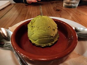Banana matcha ice cream, ice cream taste changes daily at Rosy in Tokyo
