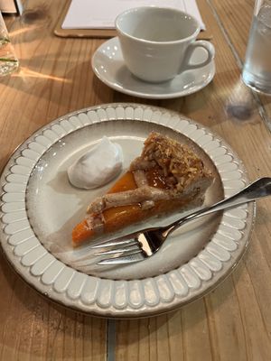Dessert of the day(carrot tart)  at Rosy in Tokyo