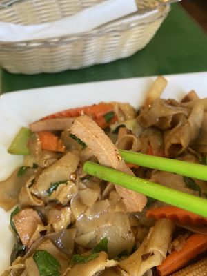 #66 Sauté Soft Noodles -Mock Ham   at Thanh Tinh Chay in San Diego