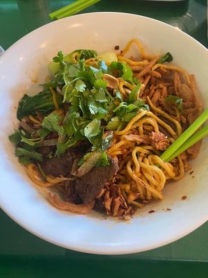 Dna Dan noodles   at Thanh Tinh Chay in San Diego