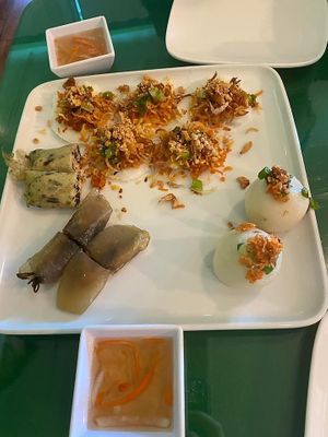 Trip sampler appetizer   at Thanh Tinh Chay in San Diego