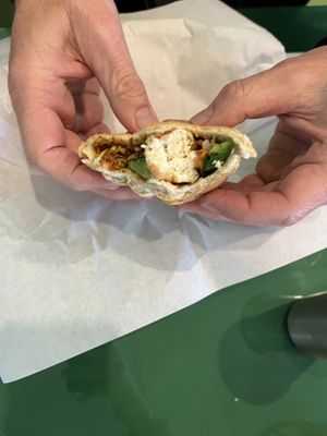 bahn mi sandwhich with tofu  at Thanh Tinh Chay in San Diego