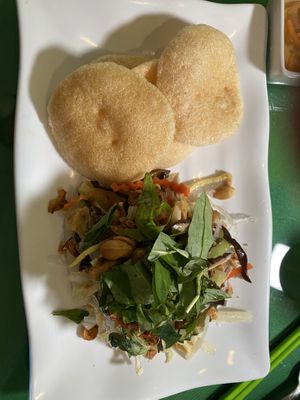 Mushroom salad  at Thanh Tinh Chay in San Diego